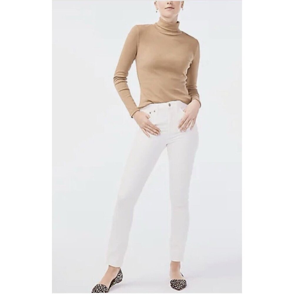NEW! J. Crew High Rise Skinny Denim Jeans White G1975 SZ 31